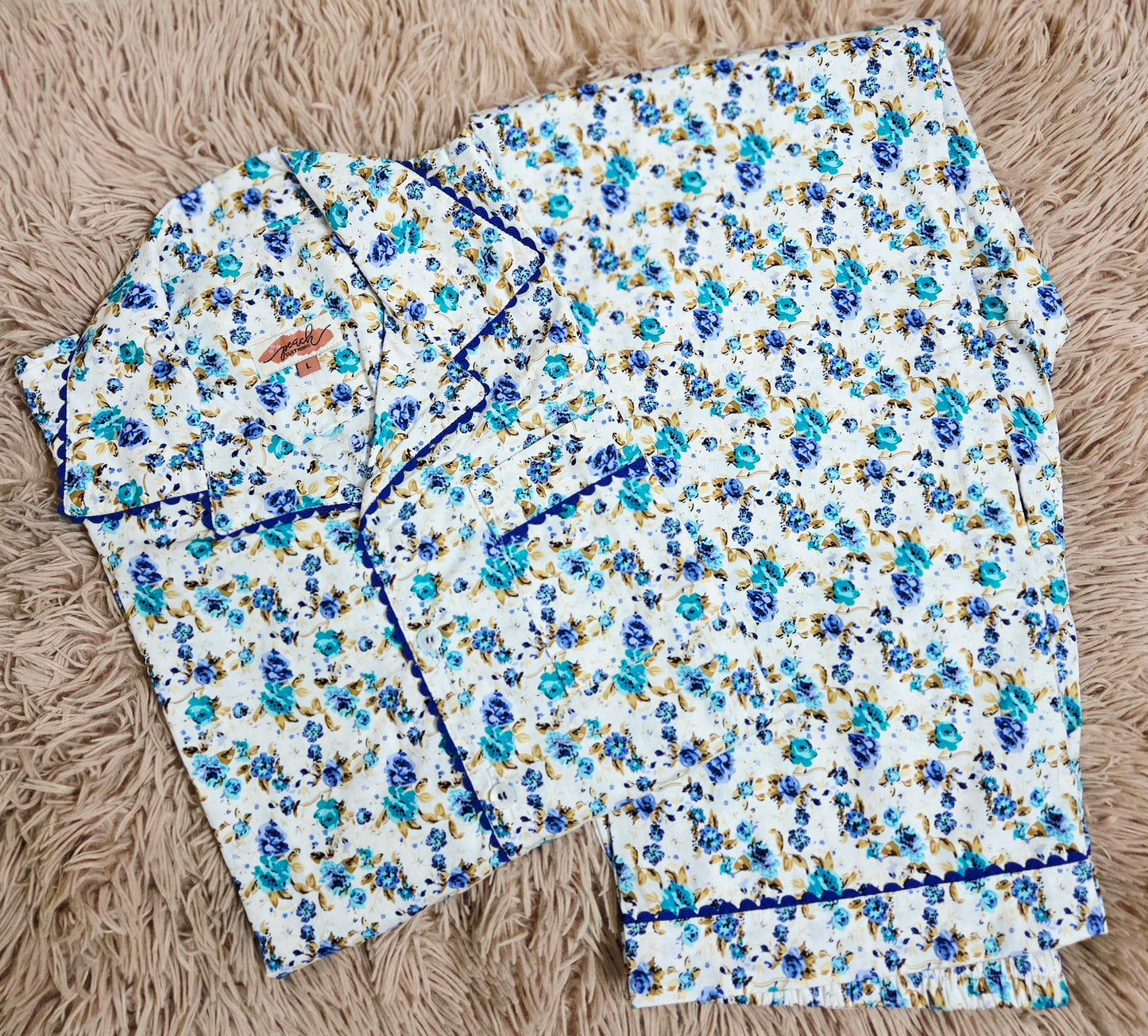 BLUE VINEYARD NIGHTSUIT SET