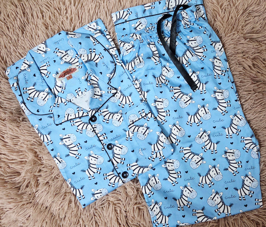 Blue ZEBRA Nightsuit set