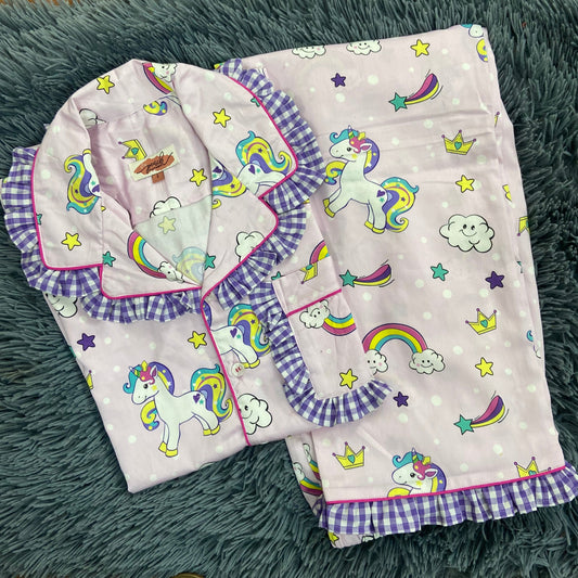 LAVENDER UNICORN Night Suit Set