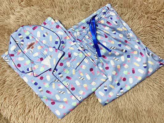 Purple Ice-Cream Nightsuit set